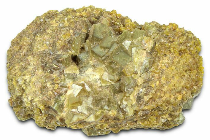 Olive Topazolite Garnet Cluster - Quartzite Mountain, Arizona #363699